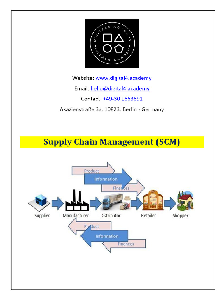 Supply Chain Management Overview Guide | PDF | Supply Chain | Supply ...