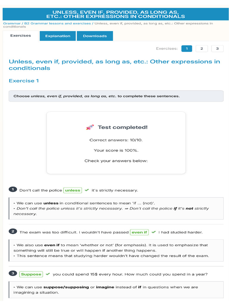 IFL CE301 Homeworl-Grammar Other Expressions in Conditional | PDF