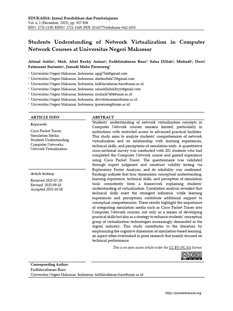 Understanding Network Virtualization in Education | PDF | Simulation ...