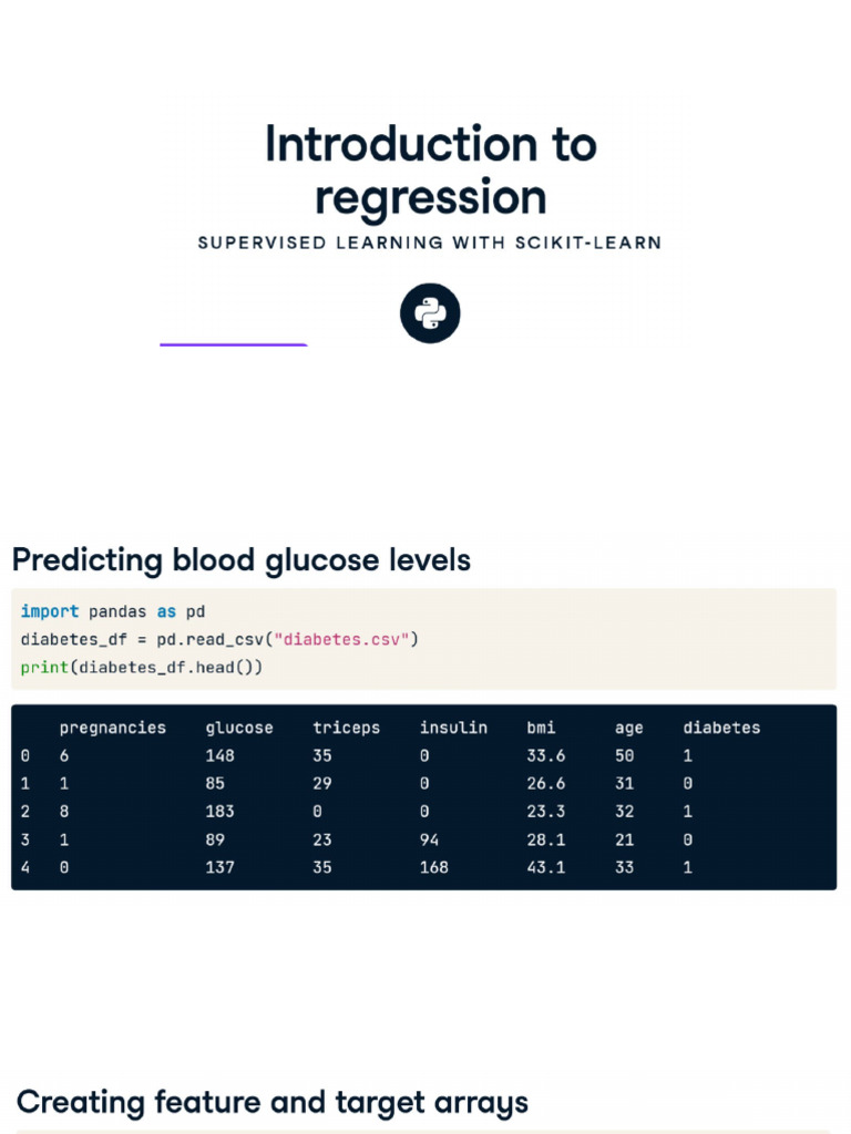 copy_Introduction to regression _ Python | PDF