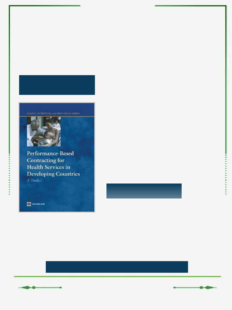 Performance based Contracting for Health Services in Developing ...