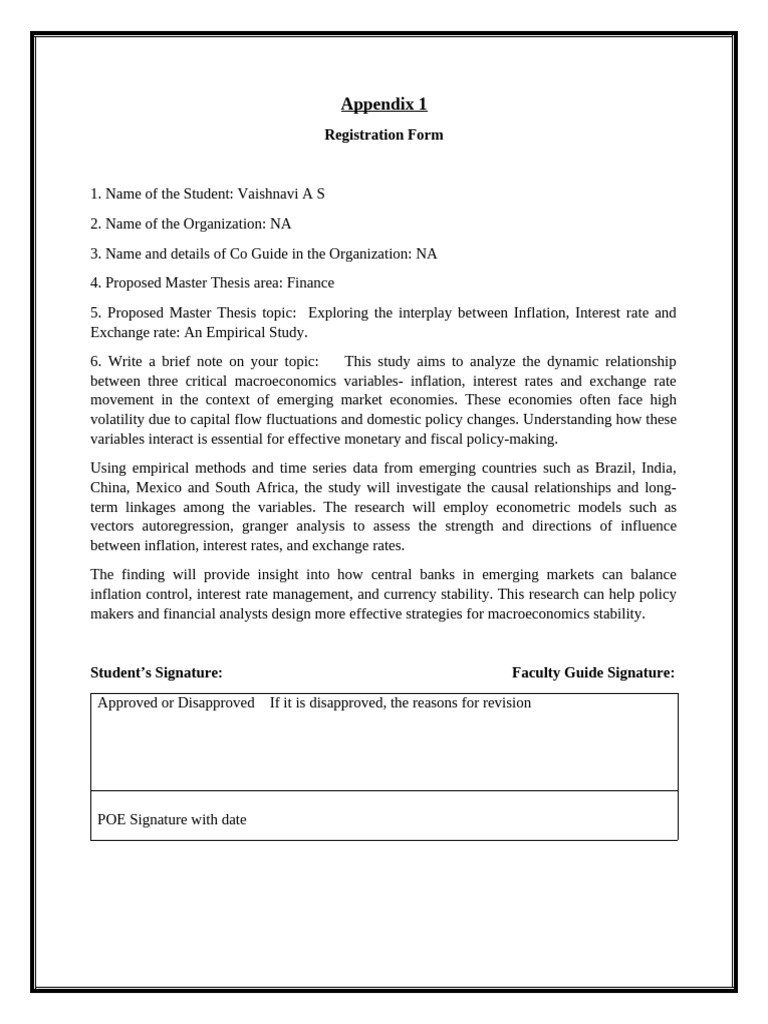Appendix 1 and Appendix 2 Synopsis | PDF | Inflation | Macroeconomics