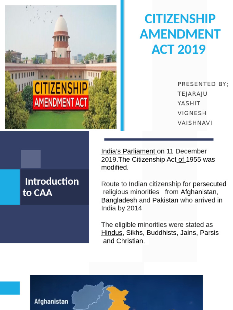 Overview of Citizenship Amendment Act 2019 | PDF