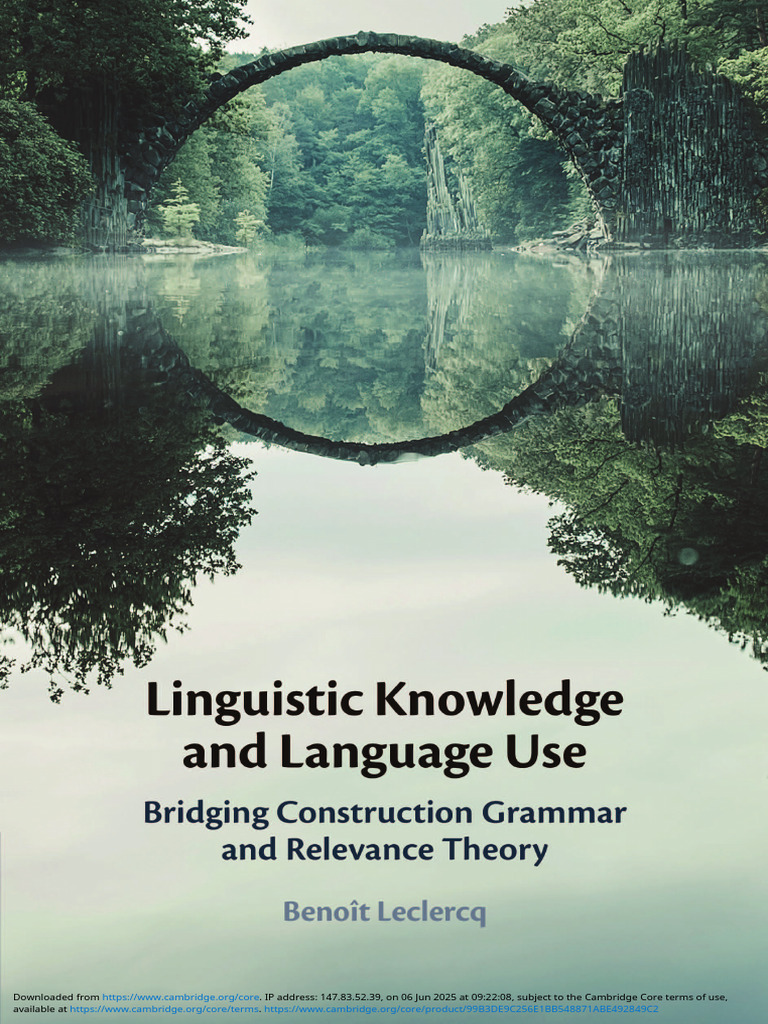 Linguistic Knowledge and Language Use | PDF | Semantics | Linguistics