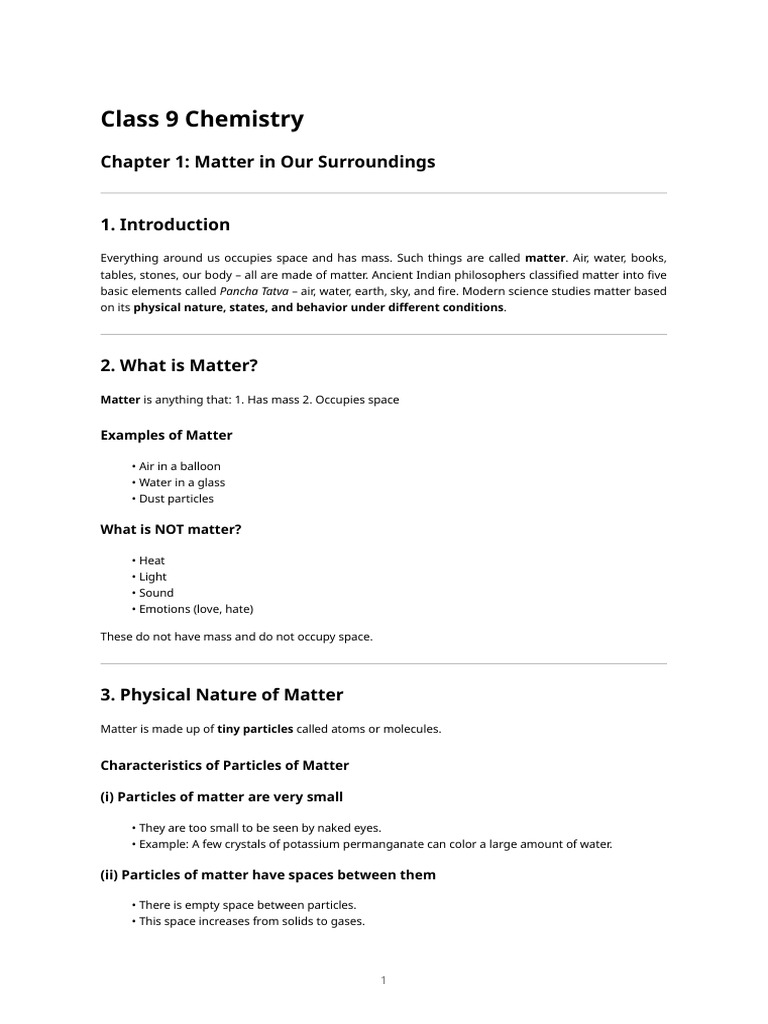 Understanding Matter: States & Properties | PDF | Evaporation | Gases