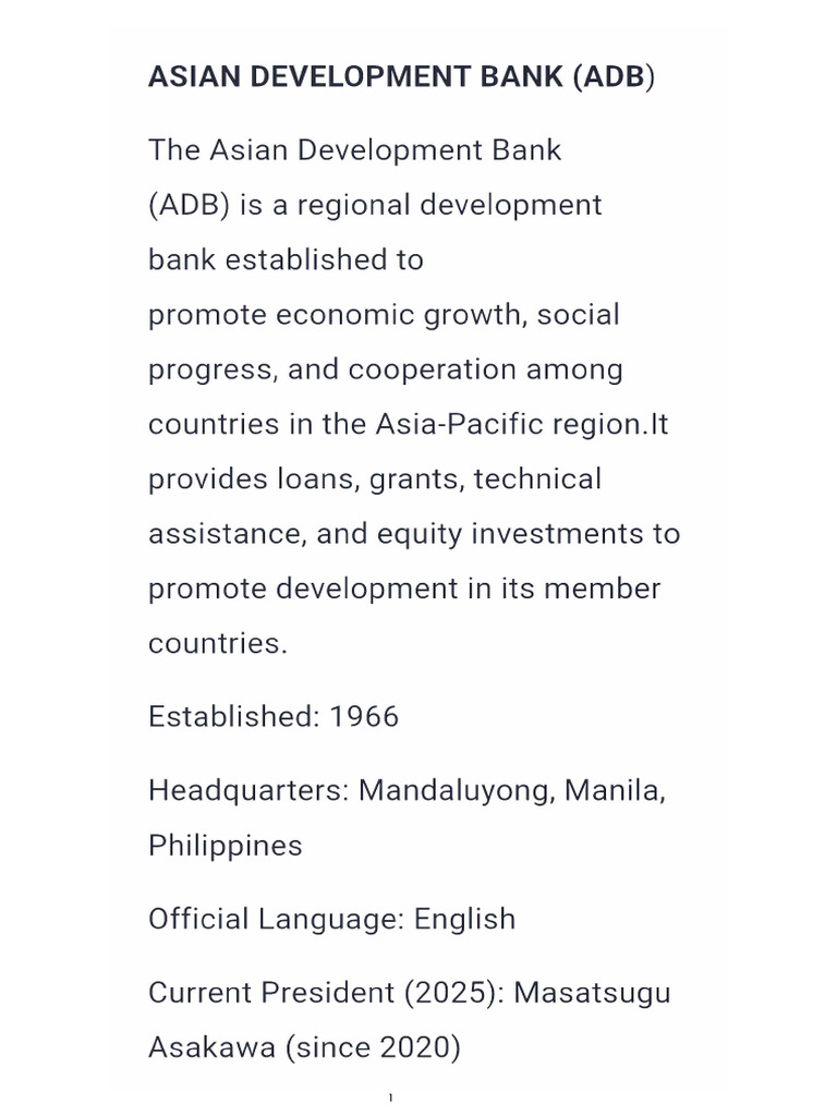 ADB | PDF