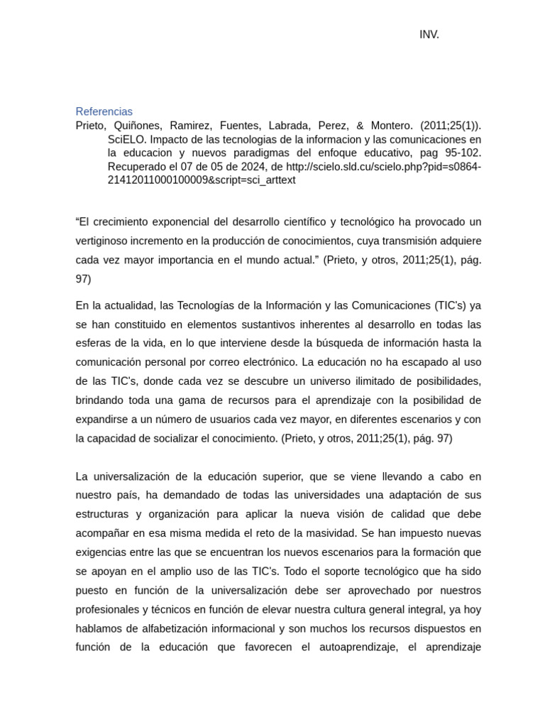 Impacto de las TIC en la educación actual | PDF | Tecnología de ...