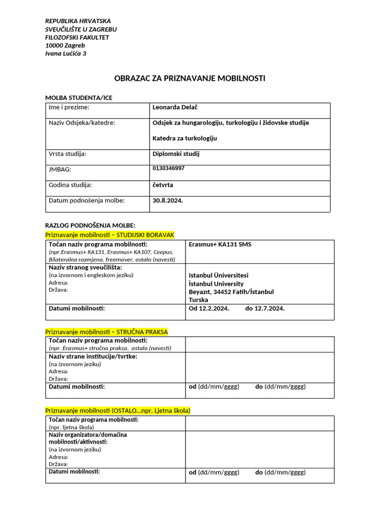 Obrazac | PDF