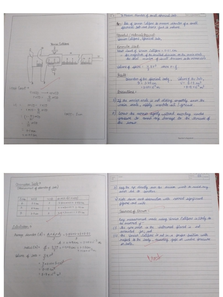 Physics Practical File | PDF