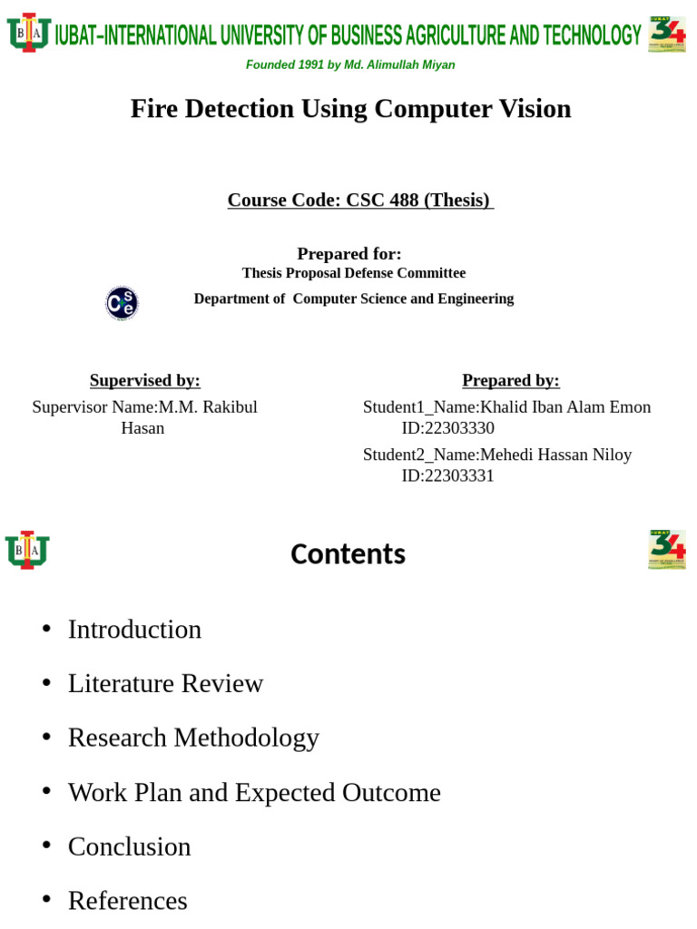 AI Fire Detection with Computer Vision | PDF | Computer Vision | Deep ...