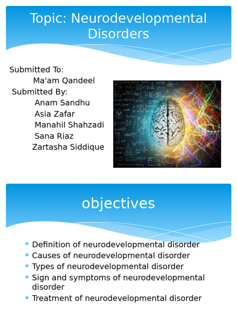 Neurodevelopmental Disorders Presentation-2 | PDF | Attention Deficit ...