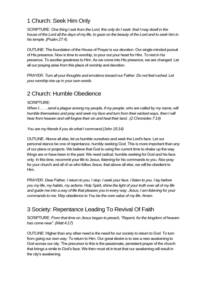 Prayer Points 1_124326 | PDF | Disciple (Christianity) | Prayer