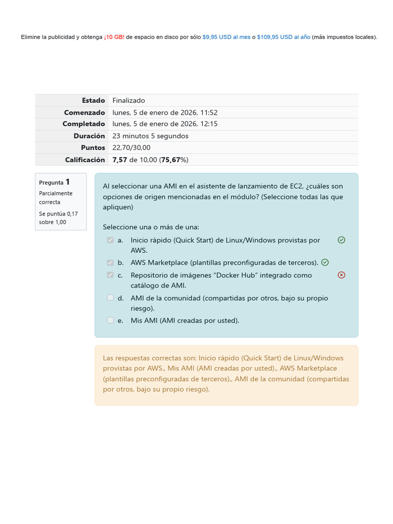 Plan de EC2: Espacio y Configuración | PDF | Computación en la nube ...