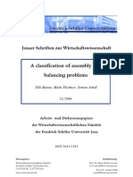 Boysen Et Al. (2006) - A Classification For Assembly Line Balancing Problems