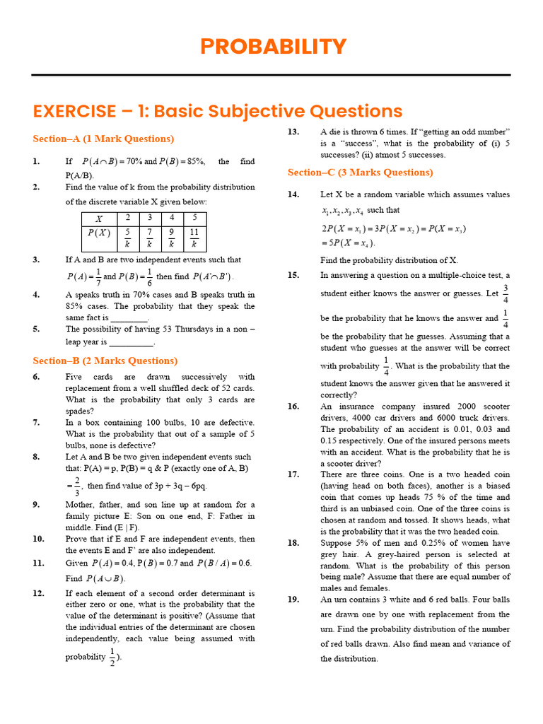 Selfstudys Com File (12) | PDF | Probability Distribution | Variance