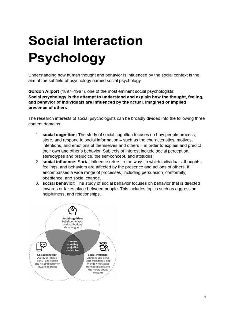 Social Psychology: Influences on Behavior | PDF | Attitude (Psychology ...