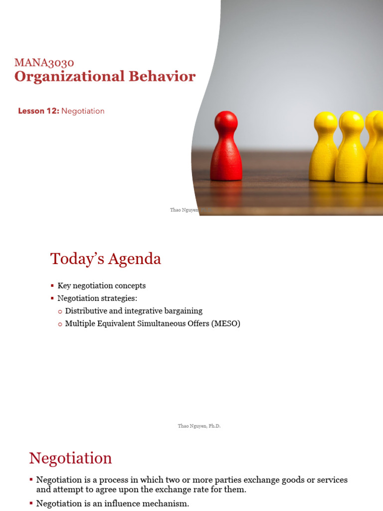 OB - Day 9 | PDF | Negotiation | Social Psychology