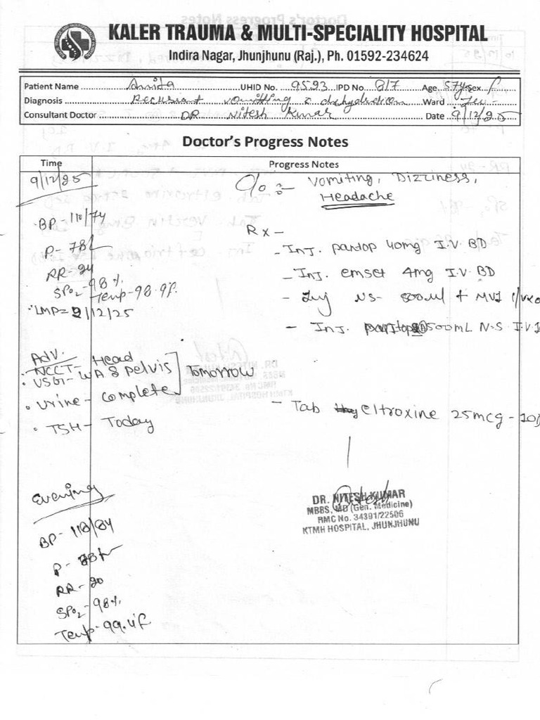 Doctor Notes | PDF