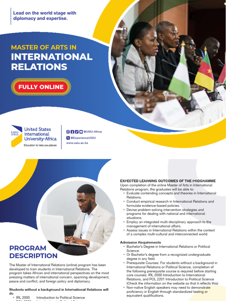 Online Master's in International Relations | PDF | International ...