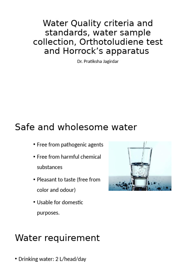 water | PDF | Chlorine | Drinking Water