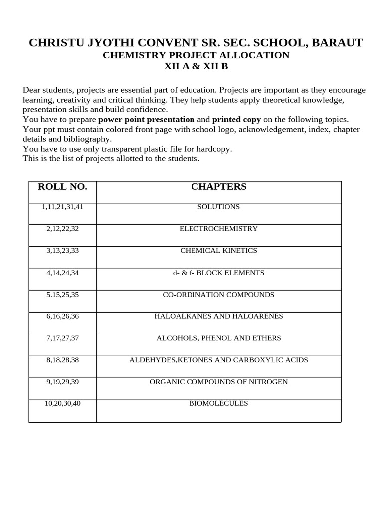 11th Projects 2025-26 | PDF | Chemistry | Organic Chemistry