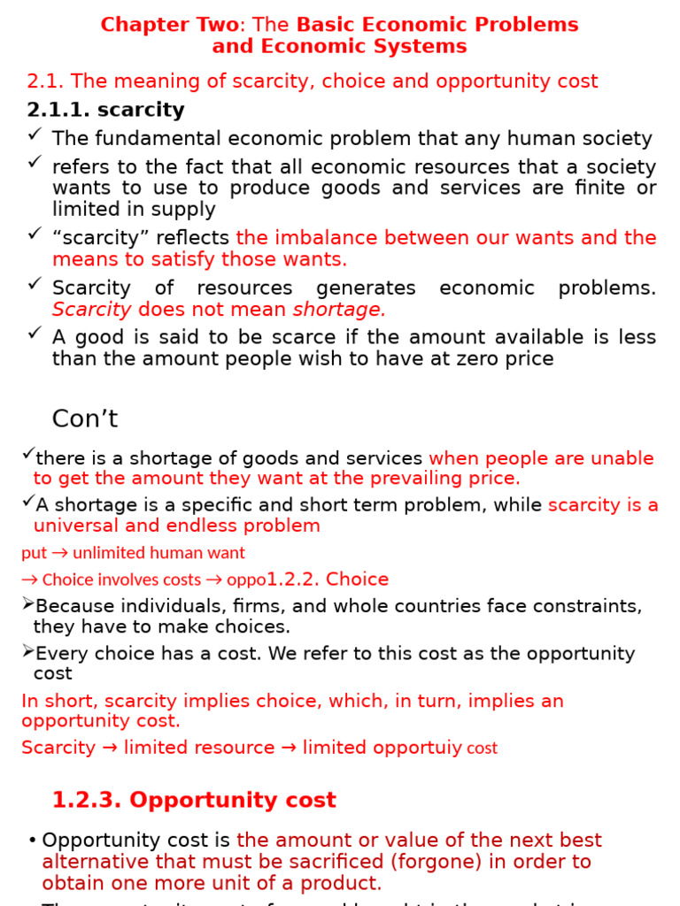 Economic Problems and Systems Explained | PDF | Economies | Economics