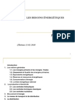 Cursul 1. 20.02.10 LES BESOINS ÉNERGÉTIQUES 20.02.10