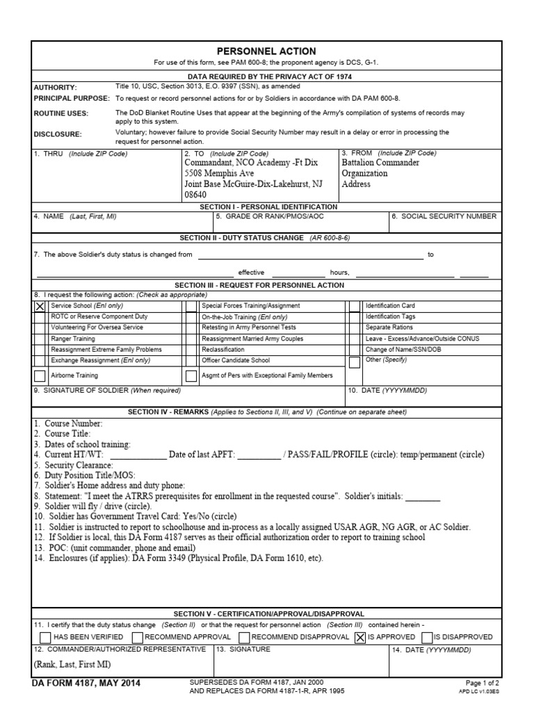 Personnel Action Request Form Guide | PDF | Social Security Number