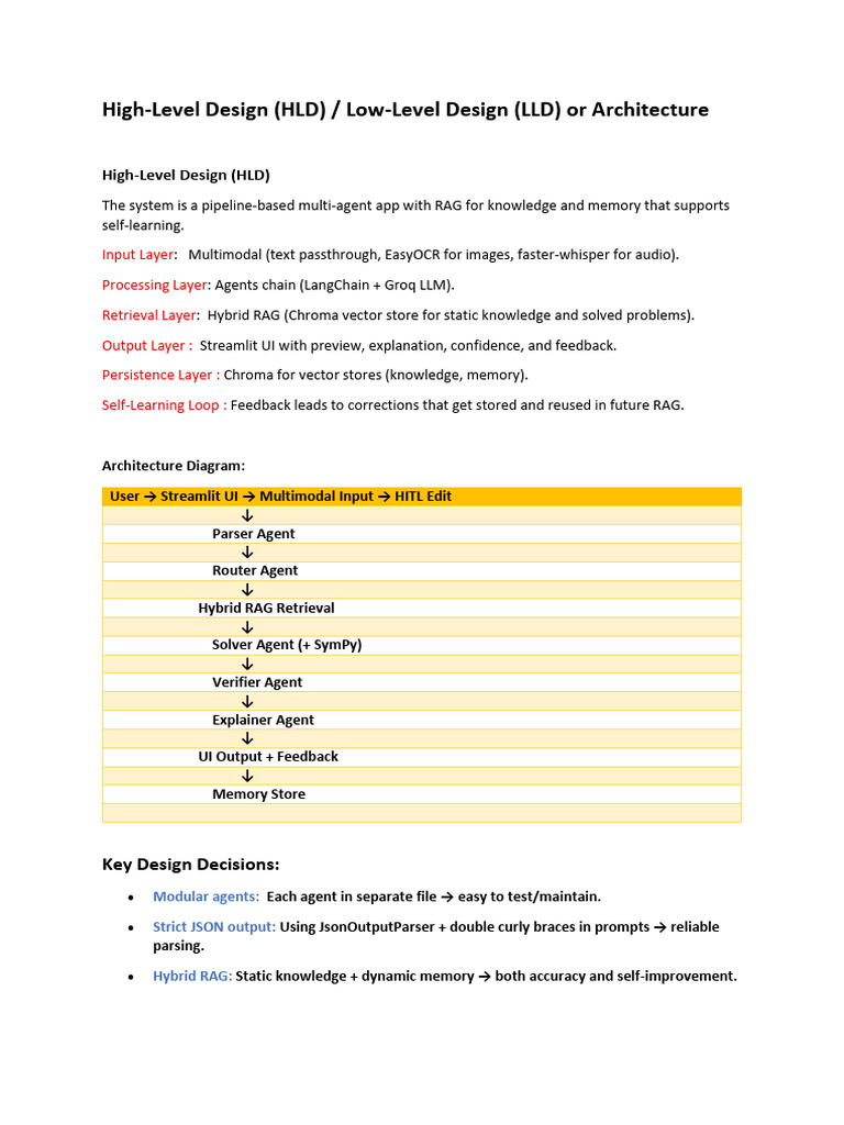 Multi-Agent AI System Design Overview | PDF | Parsing | Memory