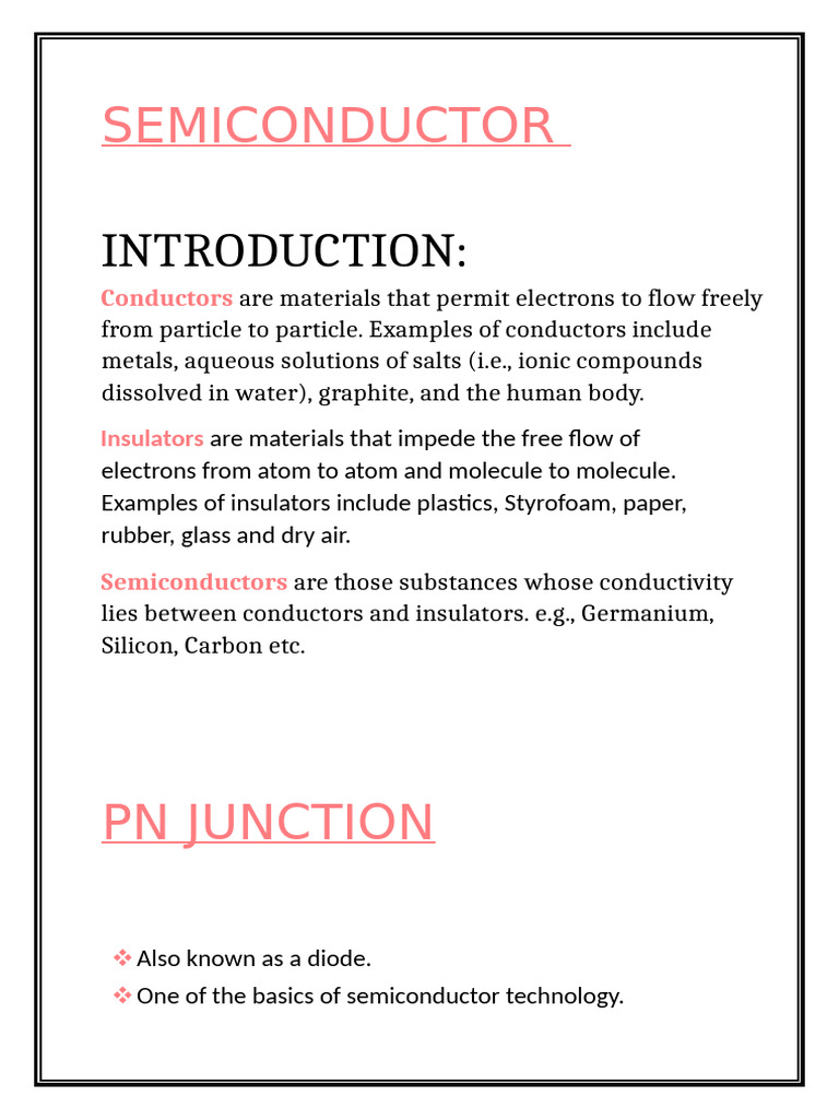 Understanding PN Junctions in Semiconductors | PDF | P–N Junction ...