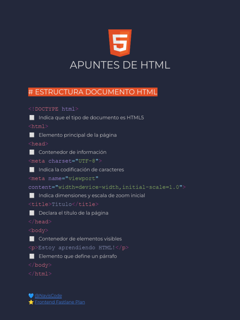 Estructura y Elementos Básicos de HTML | PDF | HTML | Script Java