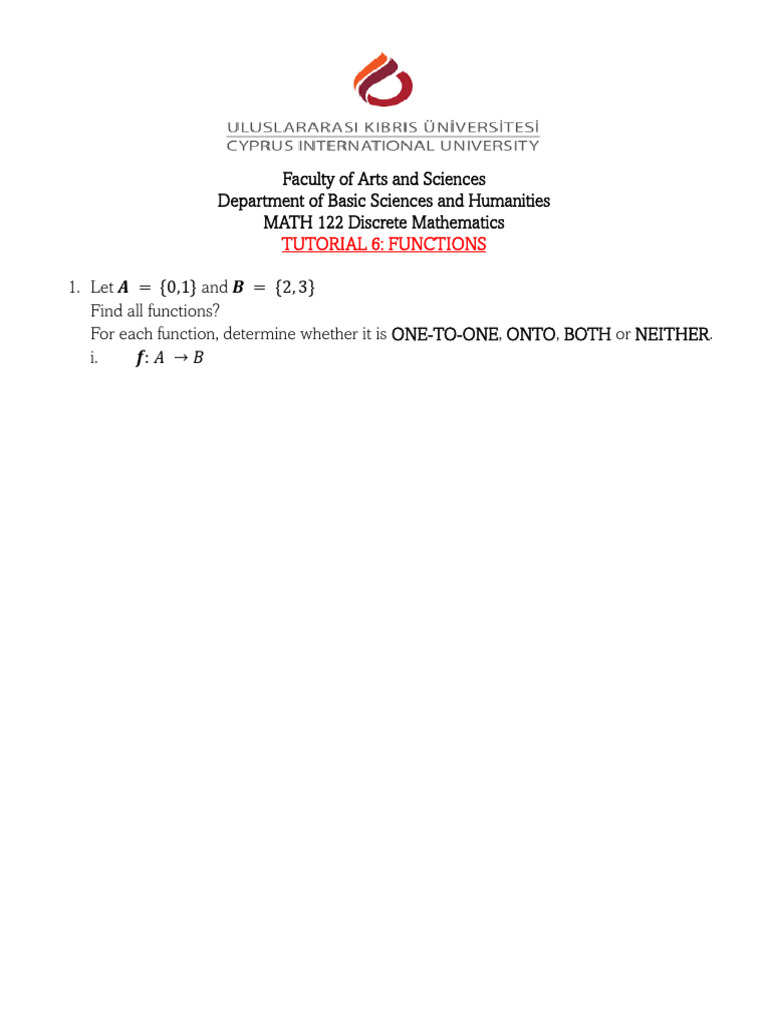 Tutorial 6 | PDF