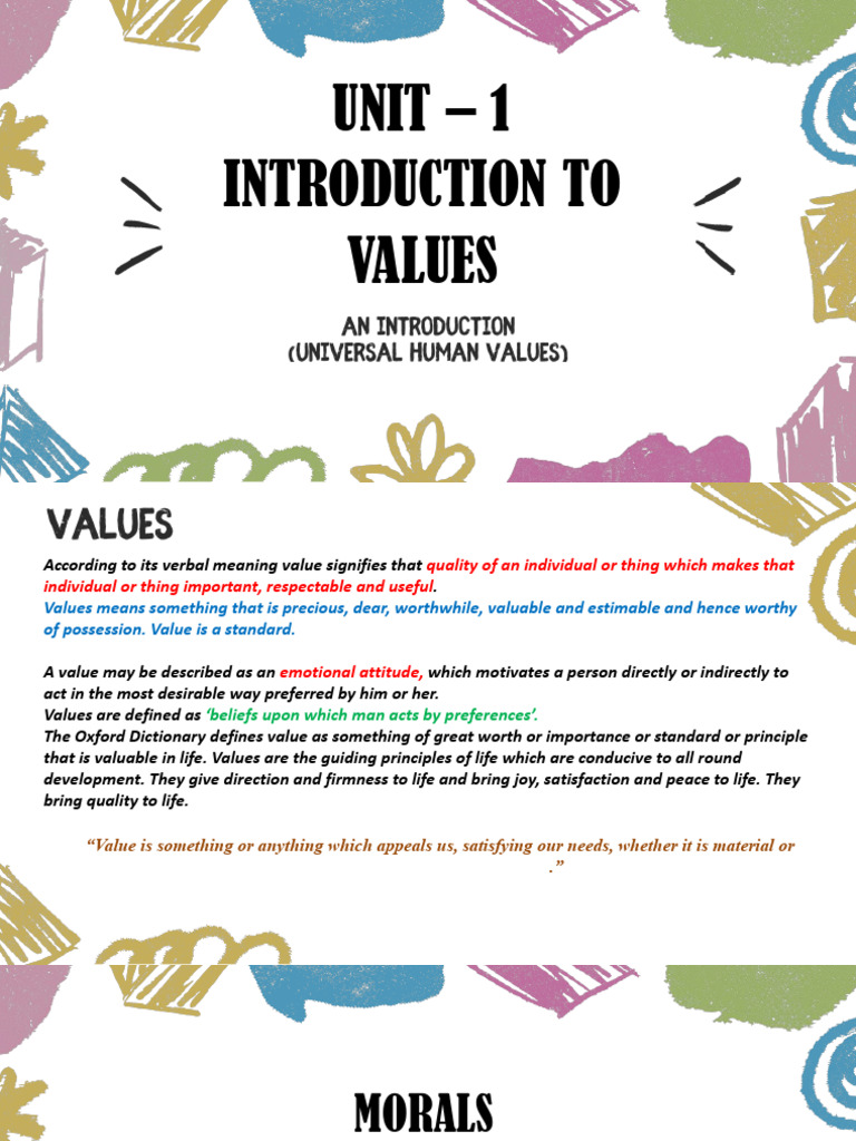 Understanding Human Values and Ethics | PDF | Value (Ethics) | Morality