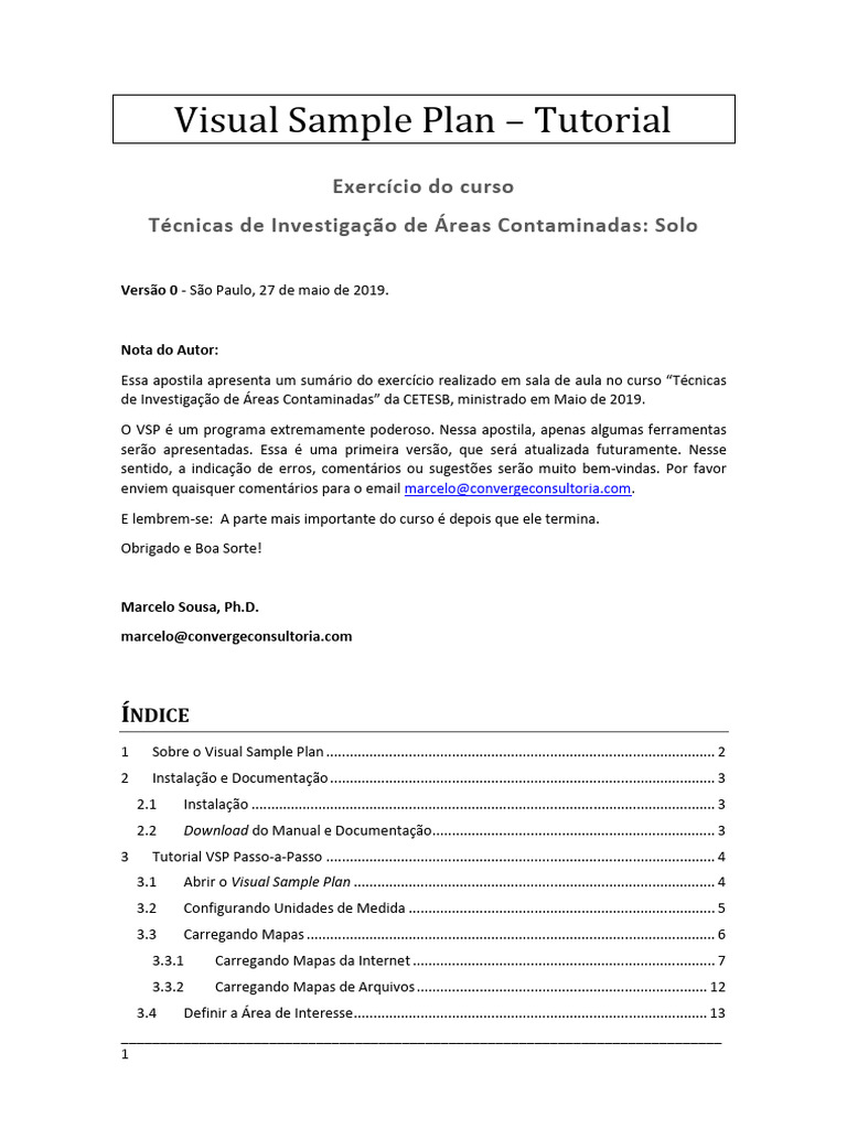 Tutorial do Visual Sample Plan para Solo | PDF | Amostragem ...