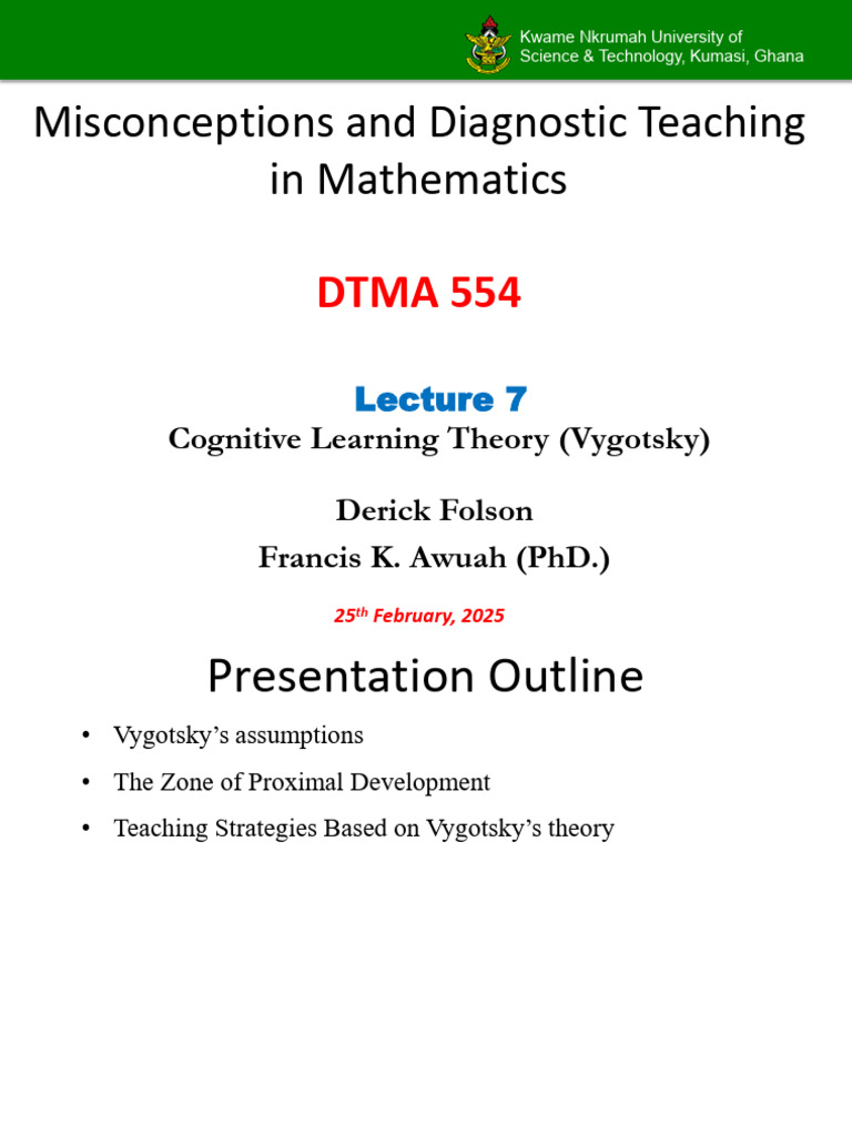 KNUST 7 | PDF | Behavior Modification | Learning