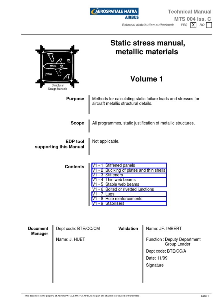 Static Metallic Manual - Mts004 | PDF | Buckling | Bending