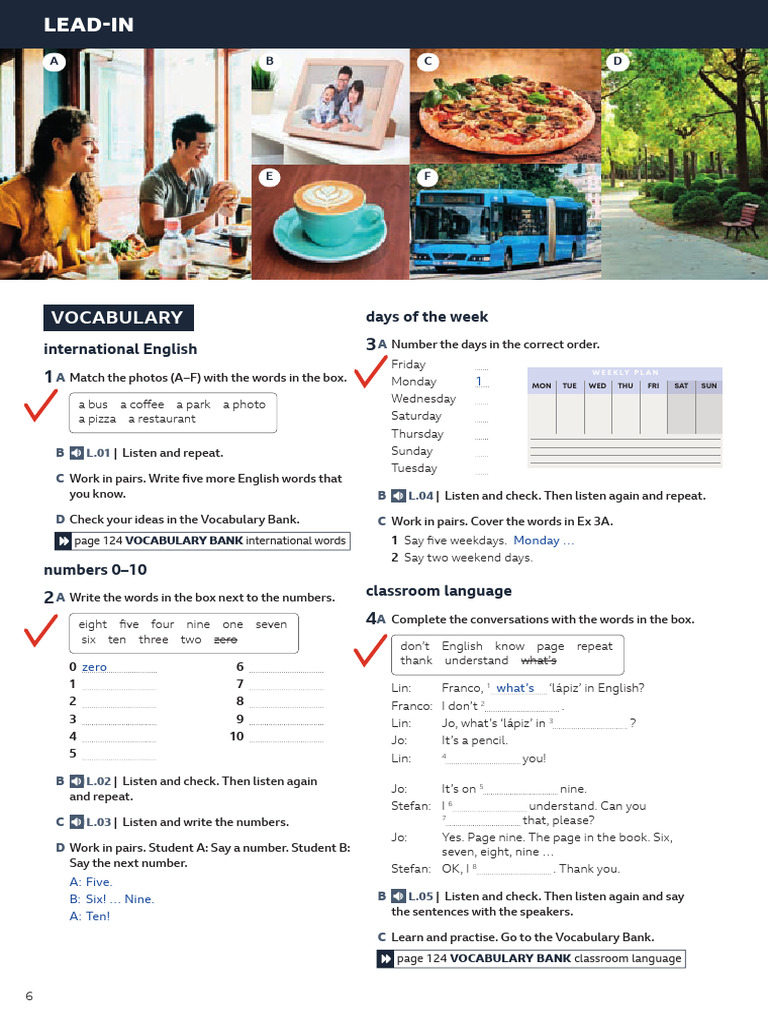 Homework A1. Lead-In | PDF | Vocabulary | Linguistic Morphology