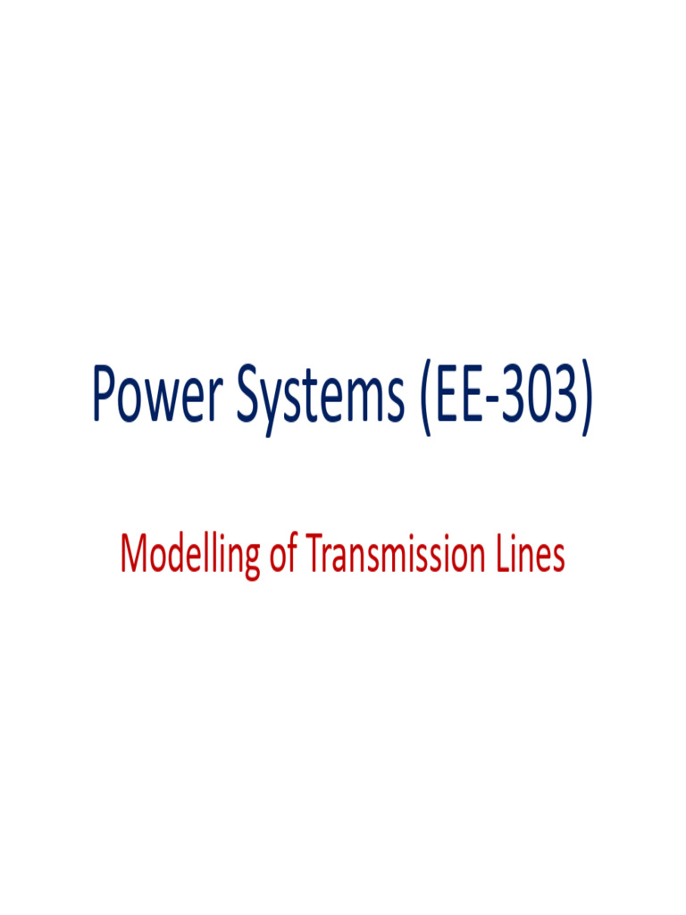 Transmission Line Modeling Techniques | PDF | Electric Power ...