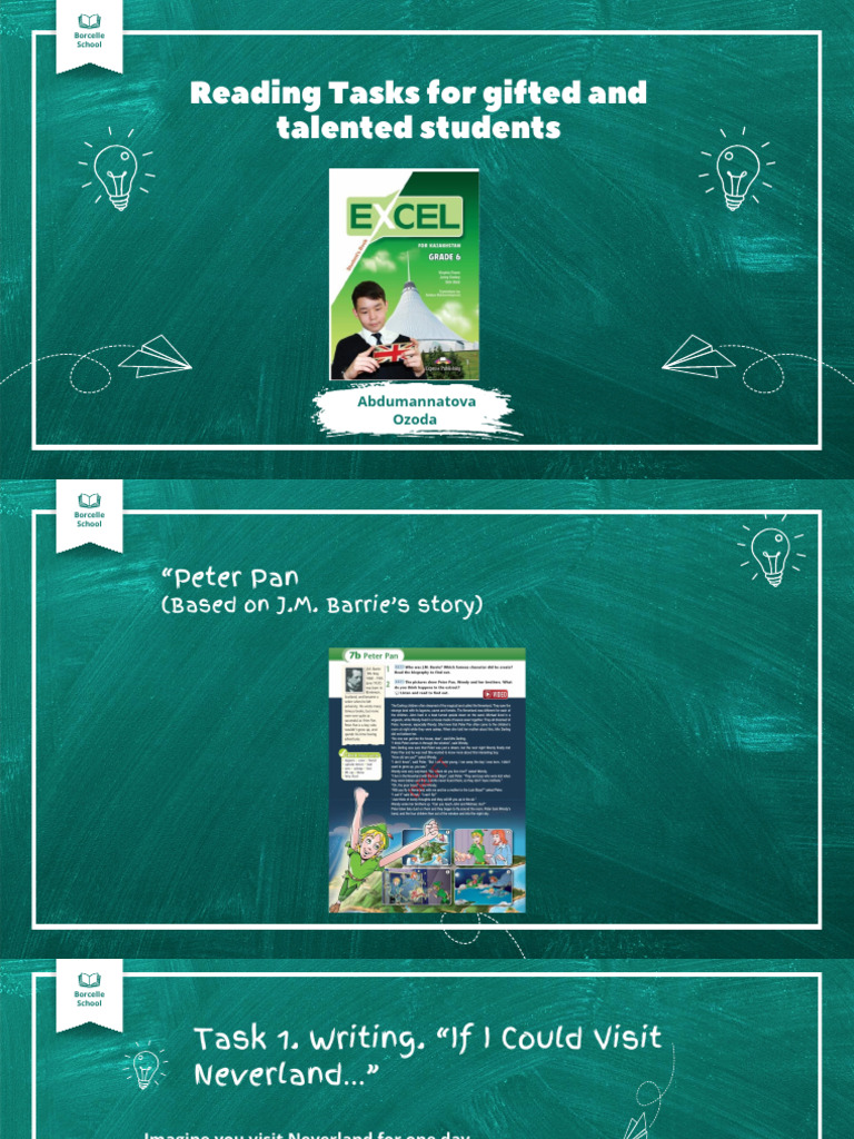 Creative Reading Tasks for Gifted Students | PDF