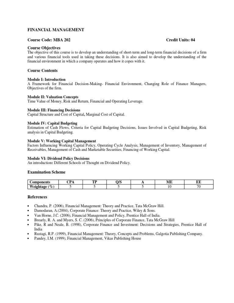945c7financial Management | PDF | Career & Growth | Business