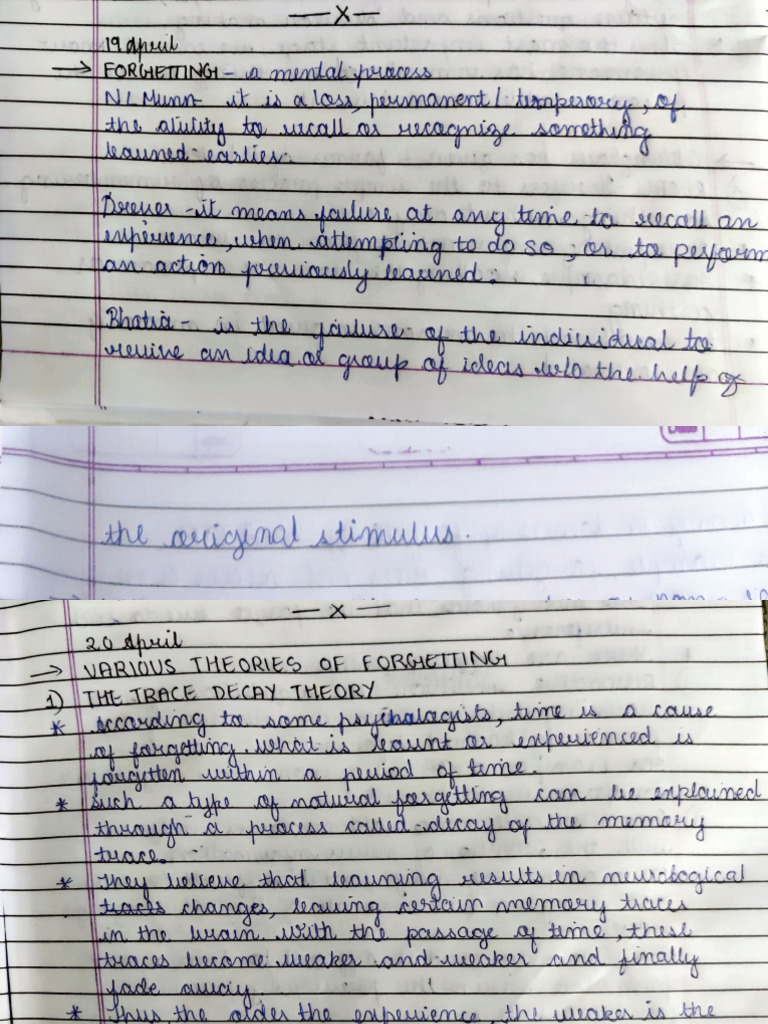 Memory Notes | PDF