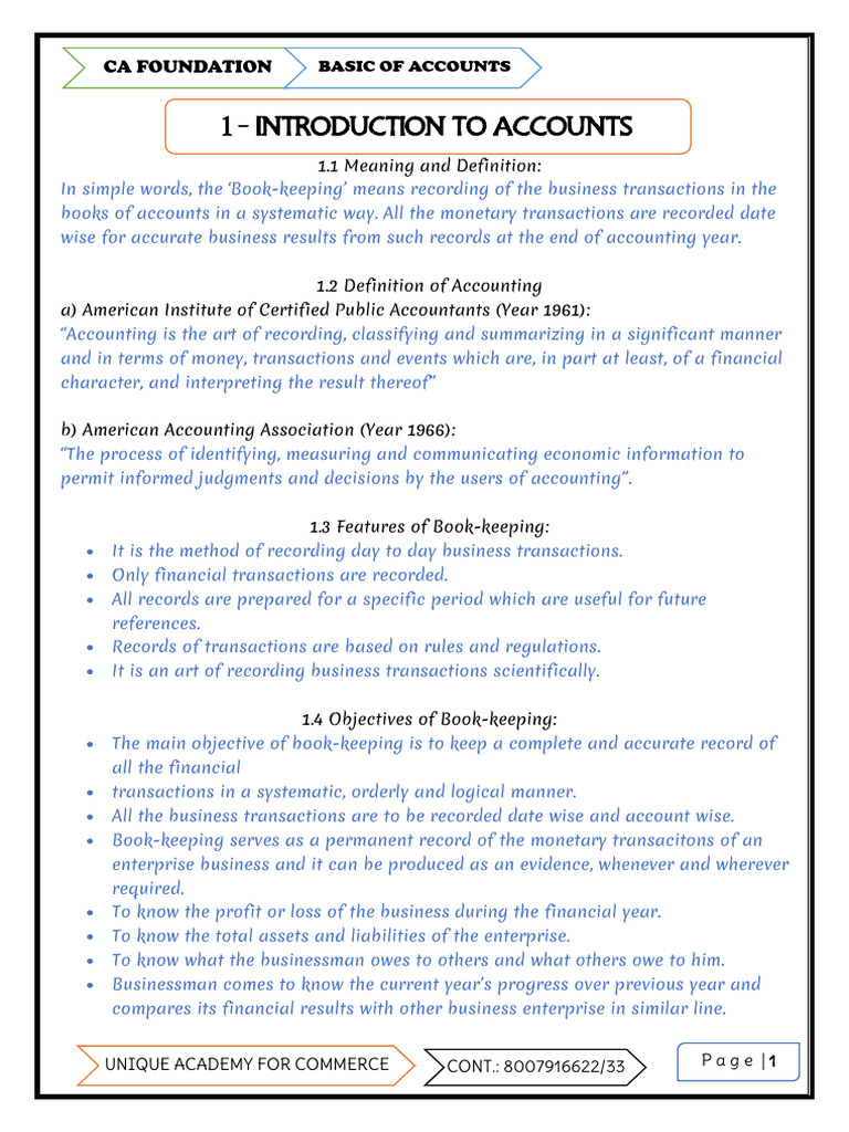 Basics of Bookkeeping and Accounting | PDF | Expense | Debits And Credits