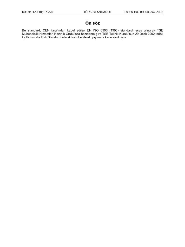 TS en Iso 8990 | PDF