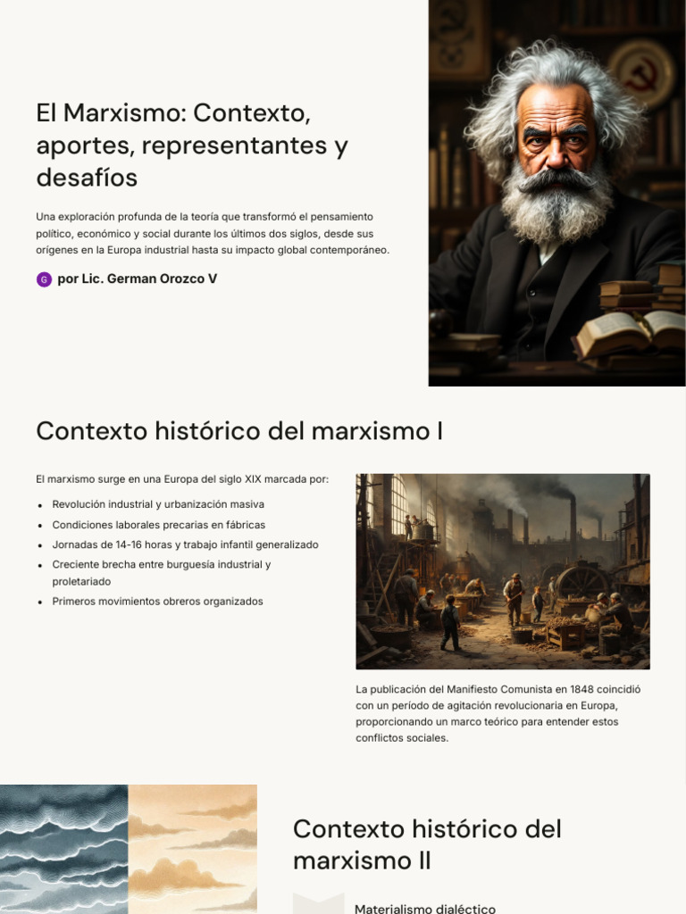 Marxismo: Teoría, Historia y Desafíos | PDF | marxismo | Karl Marx