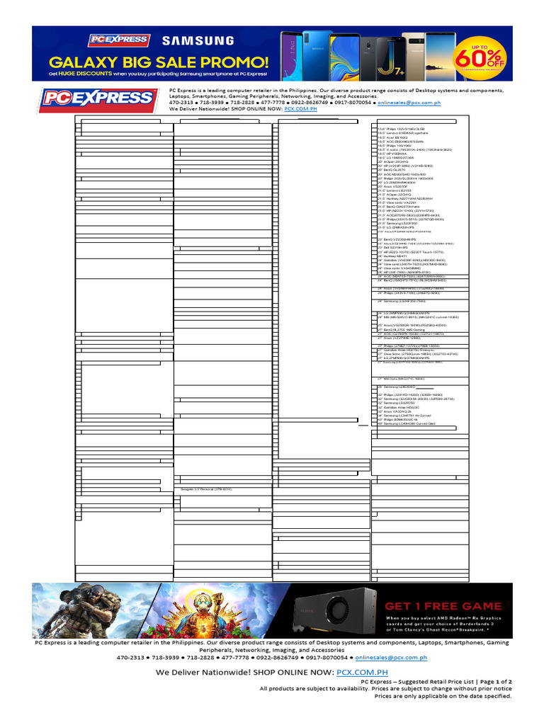 PC Express: Top Computer Products Philippines | PDF | Personal ...