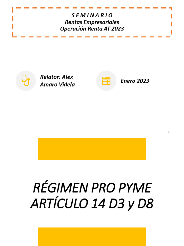 Régimen Pro Pyme: Guía 2023 | PDF | Pagos | Impuestos
