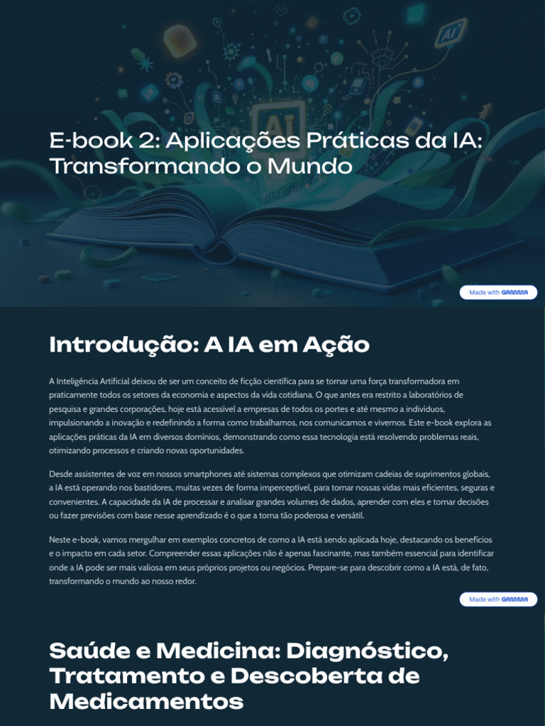 Aplicações Práticas da IA na Saúde e Finanças | PDF | Inteligência ...
