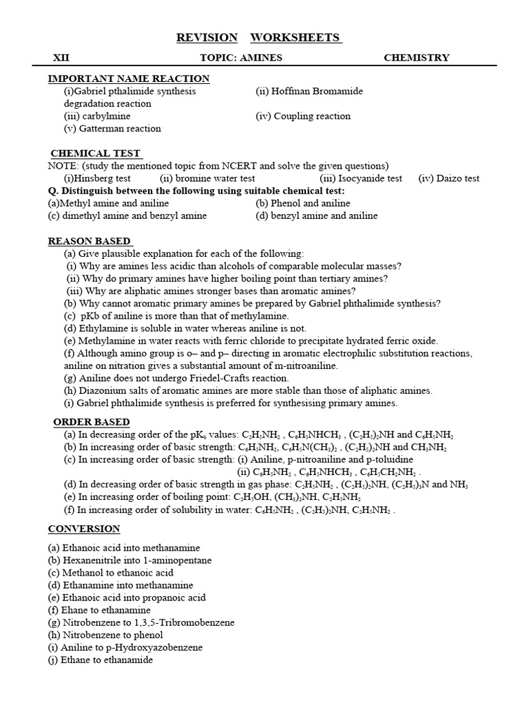 C-N.pdf | PDF | Amine | Chemical Reactions
