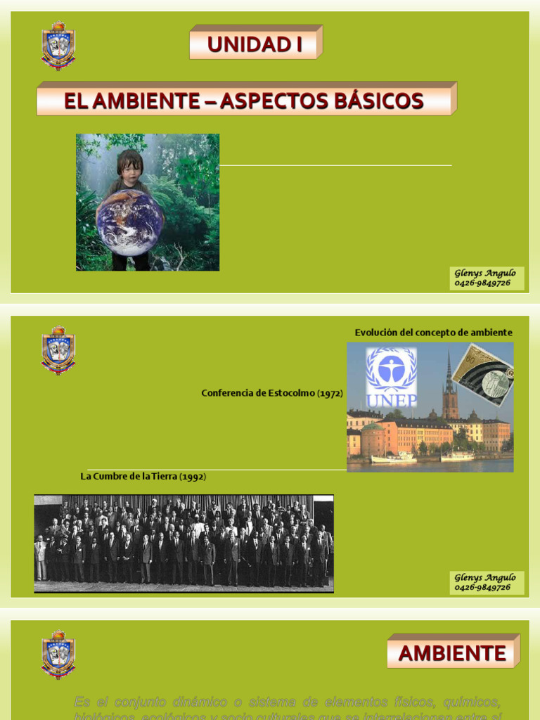 El Ambiente – Aspectos Básicos | PDF | Sistema | Biología