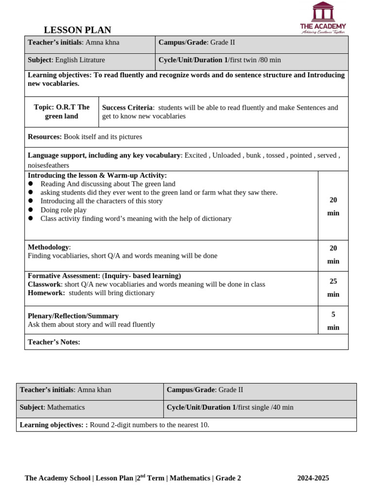 GRADE 2 MATH CY 1 | PDF | Lesson Plan | Subtraction